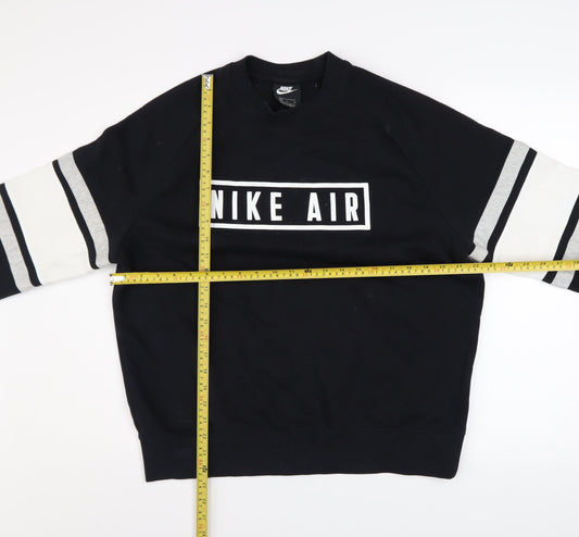 Mens UK Size M Nike Black Pullover Sweatshirt