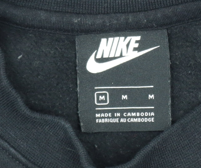 Mens UK Size M Nike Black Pullover Sweatshirt