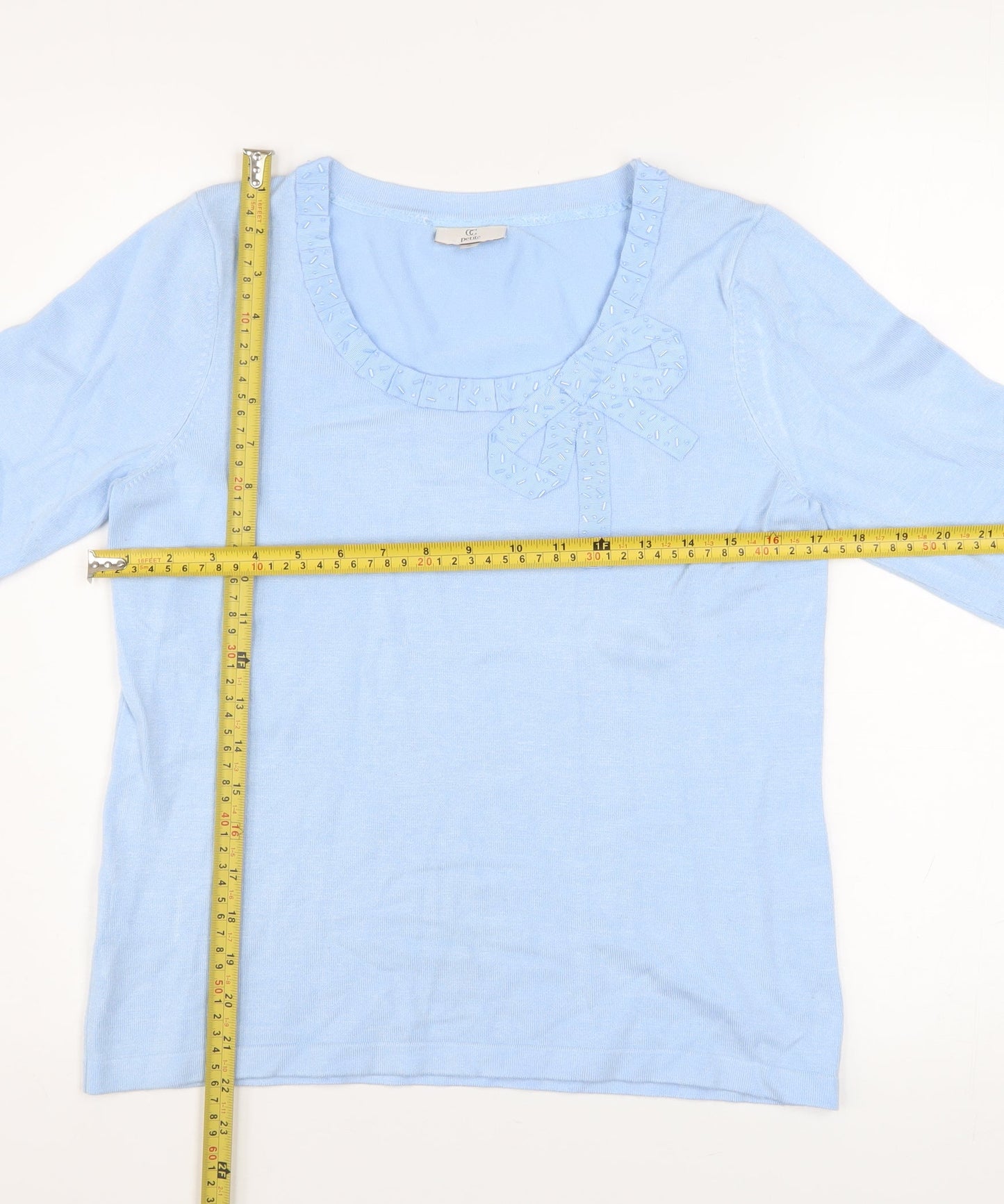 Womens UK Size S CC Blue Pullover Jumper