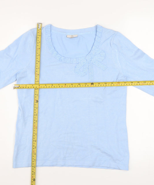Womens UK Size S CC Blue Pullover Jumper