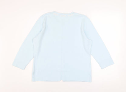 Womens UK Size 14 Berkertex Blue Cardigan Jumper