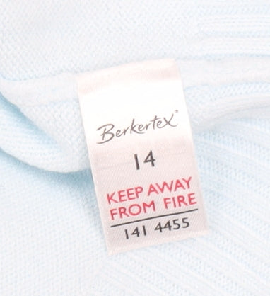 Womens UK Size 14 Berkertex Blue Cardigan Jumper