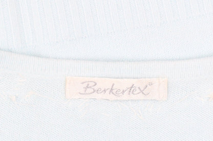 Womens UK Size 14 Berkertex Blue Cardigan Jumper