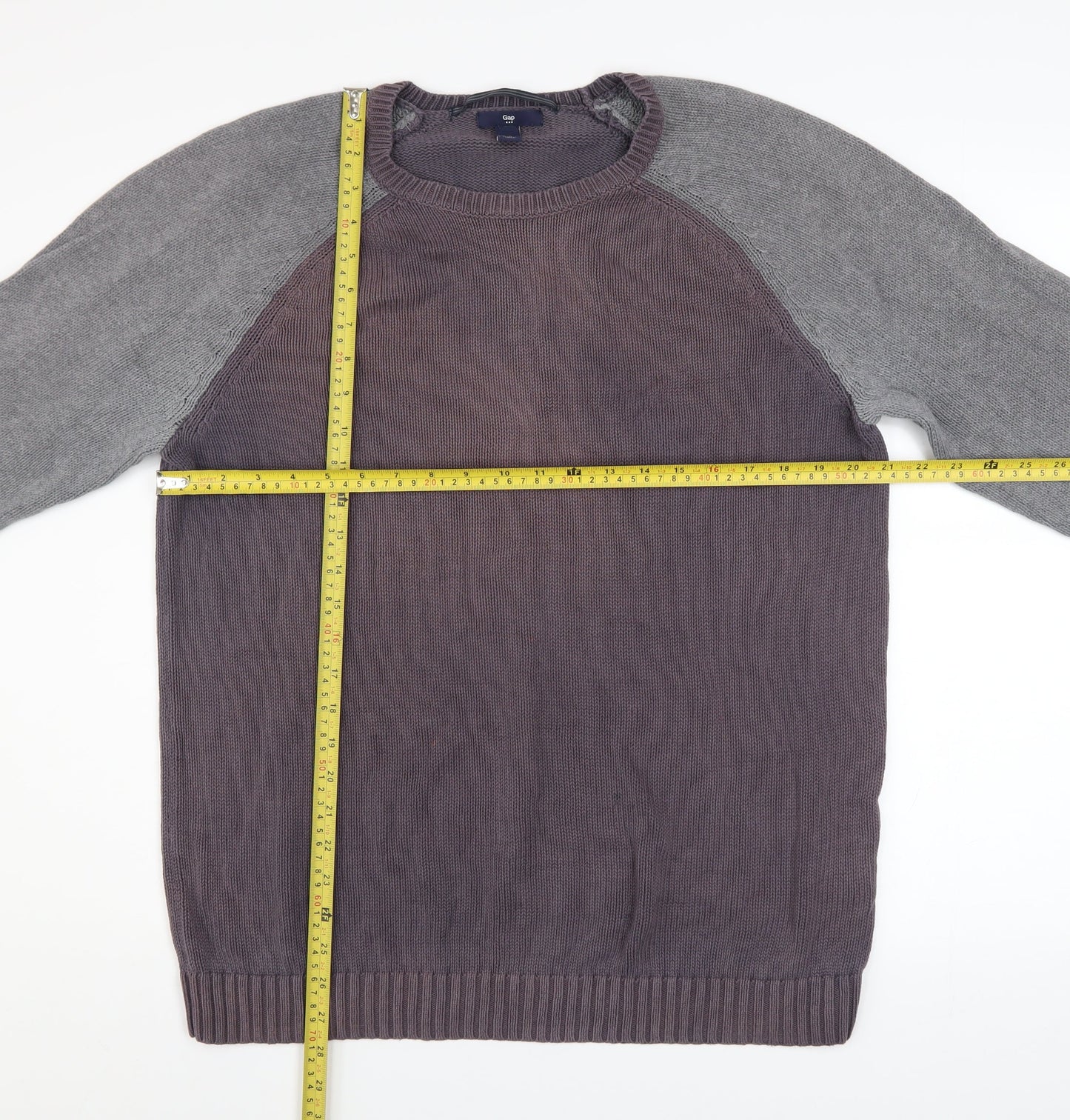 Mens UK Size L Gap Grey Pullover Jumper