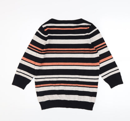 Womens UK Size 10 BHS Multicoloured Pullover Jumper