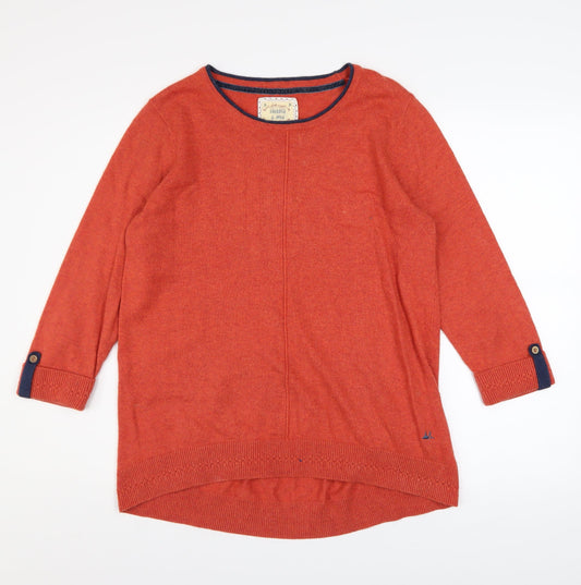Womens UK Size 14 Mantaray Orange Pullover Jumper