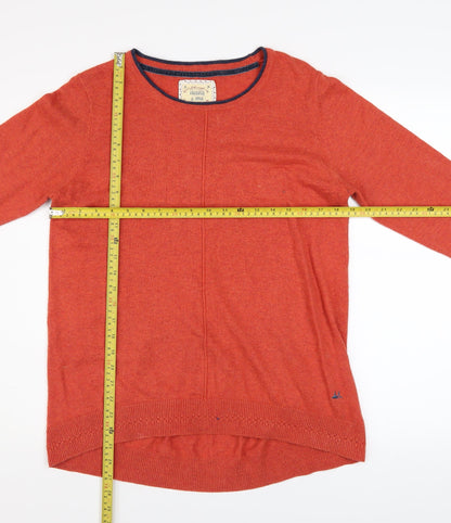 Womens UK Size 14 Mantaray Orange Pullover Jumper