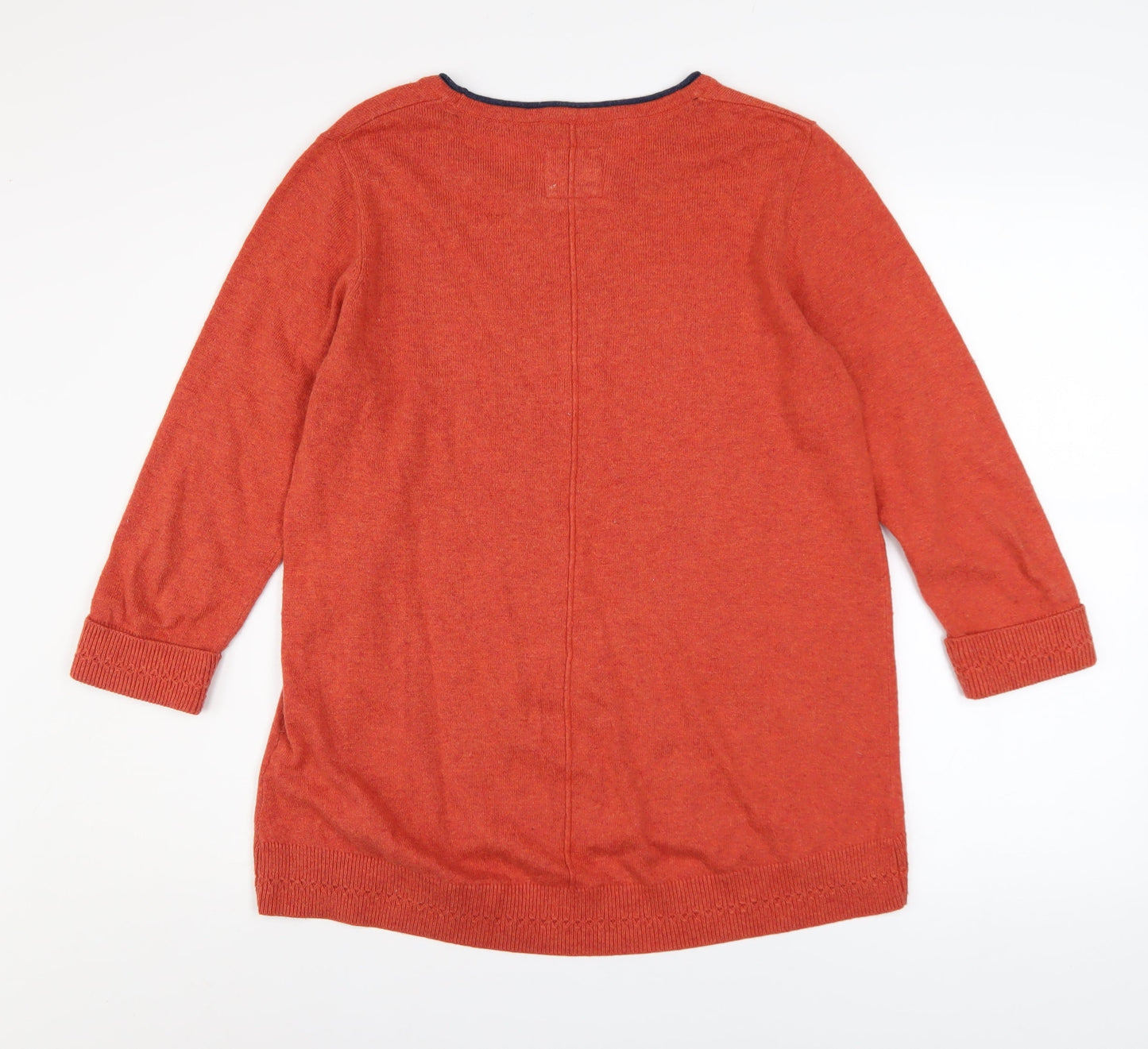 Womens UK Size 14 Mantaray Orange Pullover Jumper