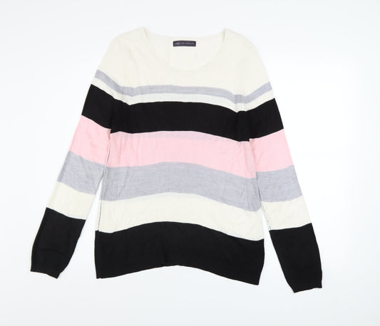 Marks and Spencer Women’s Multicoloured Striped Jumper Size 10