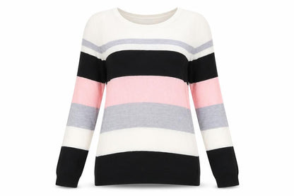 Marks and Spencer Women’s Multicoloured Striped Jumper Size 10