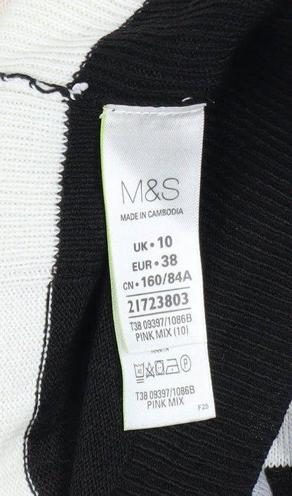 Marks and Spencer Women’s Multicoloured Striped Jumper Size 10