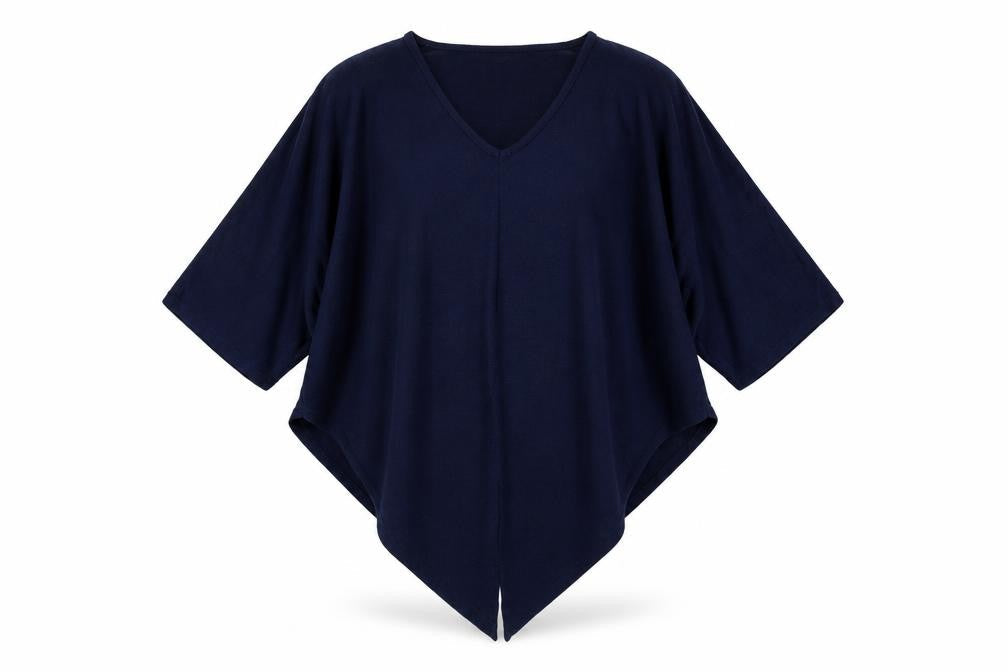 Womens UK Size M Apricot Blue Tunic Blouse