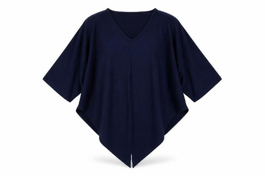 Womens UK Size M Apricot Blue Tunic Blouse