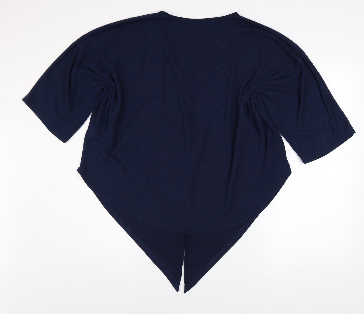 Womens UK Size M Apricot Blue Tunic Blouse