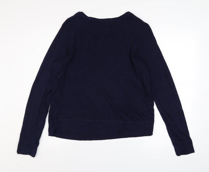 Womens UK Size 10 Sundry Blue Pullover Sweatshirt