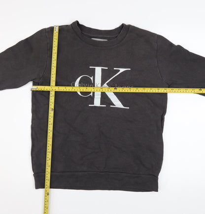 Mens UK Size XS Calvin Klein Jeans Black Pullover Sweatshirt