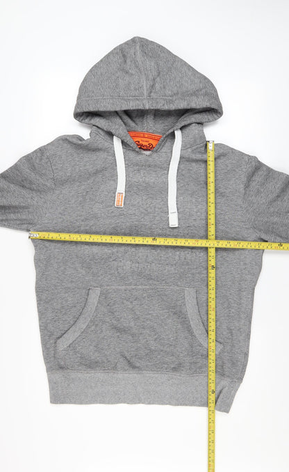 Mens UK Size M Superdry Grey Pullover Hoodie