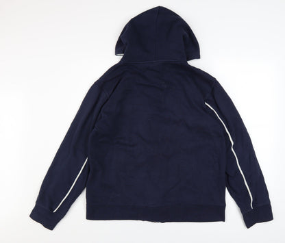 Mens UK Size S Reebok Blue Full Zip Hoodie