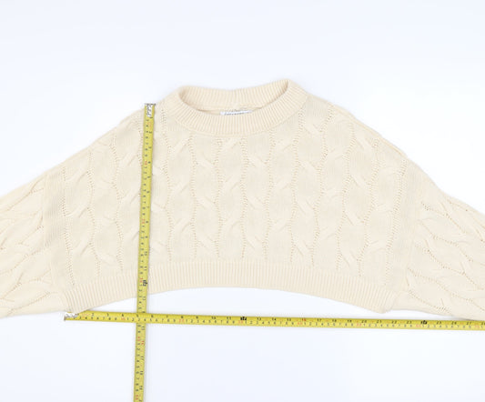 Womens UK Size S Stradivarius Beige Shrug Jumper