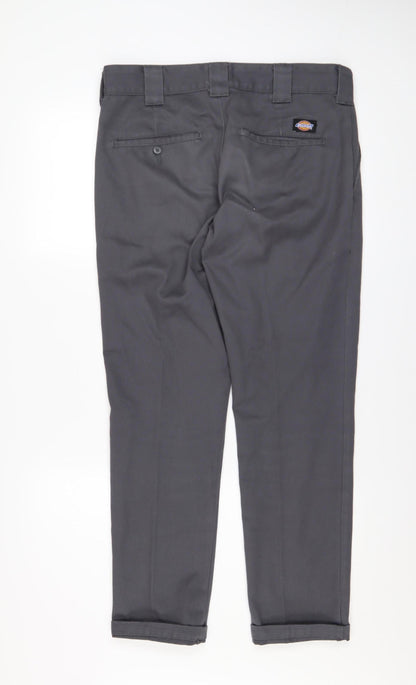 Mens UK Size M Dickies Slim Fit Chino Grey Trousers