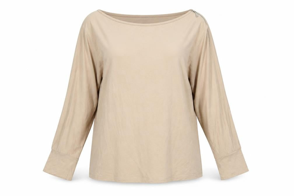 Womens UK Size 16 Sonder Studio Beige Basic Blouse