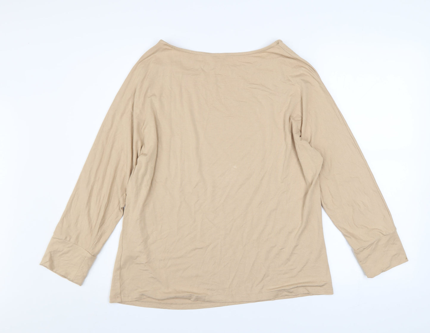 Womens UK Size 16 Sonder Studio Beige Basic Blouse