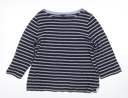 Womens UK Size XL Nautica Blue Basic T-Shirt