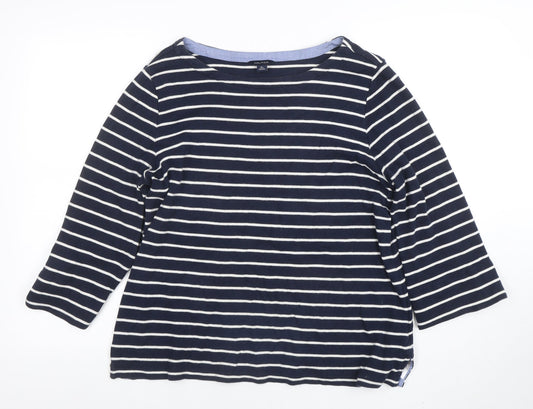 Womens UK Size XL Nautica Blue Basic T-Shirt