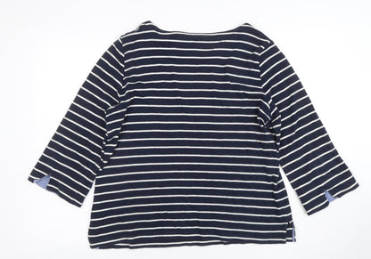 Womens UK Size XL Nautica Blue Basic T-Shirt