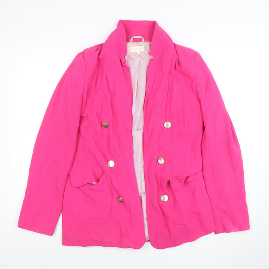 Womens UK Size 10 NEXT Regular Pink Blazer