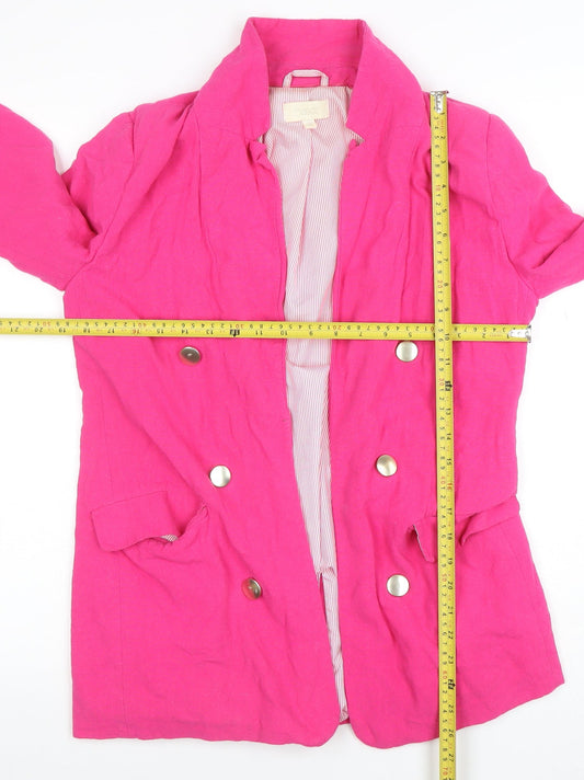 Womens UK Size 10 NEXT Regular Pink Blazer