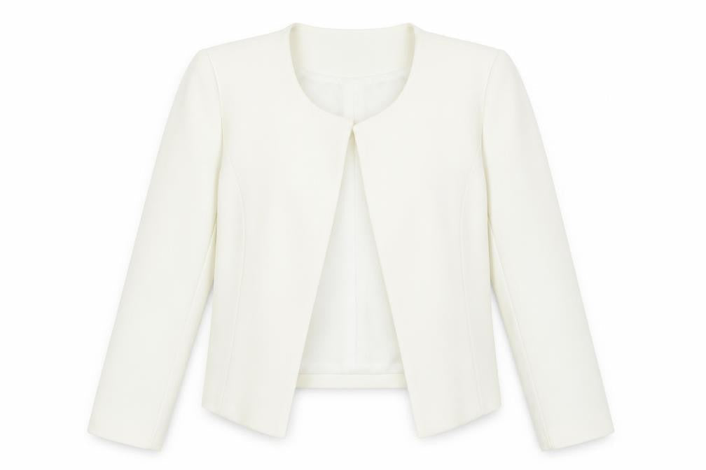 Womens UK Size S Boohoo Regular Ivory Blazer