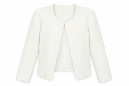 Womens UK Size S Boohoo Regular Ivory Blazer