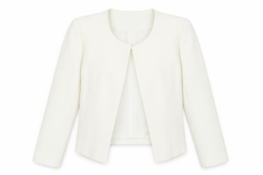 Womens UK Size S Boohoo Regular Ivory Blazer