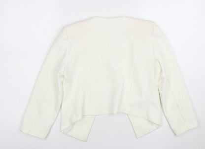 Womens UK Size S Boohoo Regular Ivory Blazer