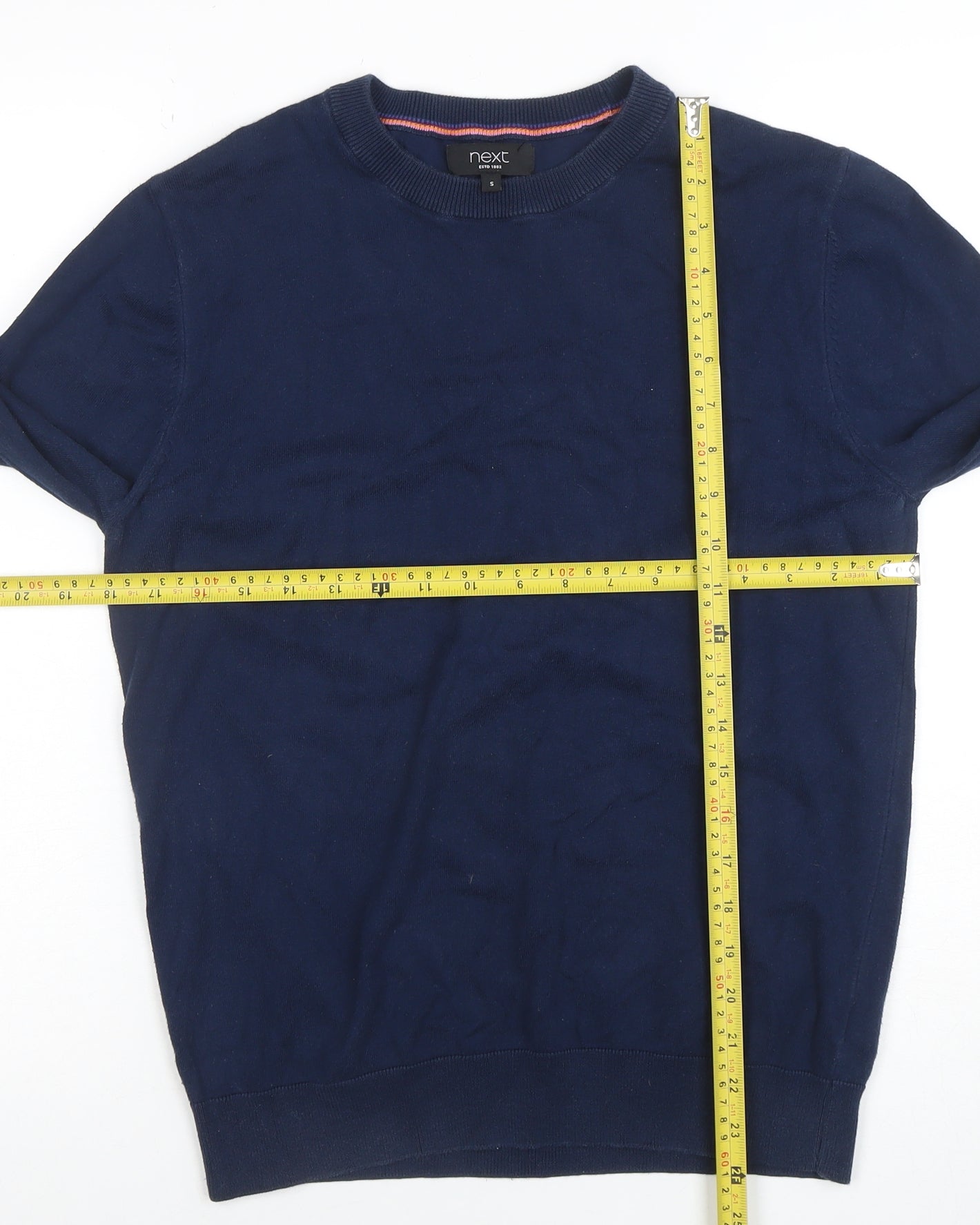 Mens UK Size S NEXT Blue Pullover Jumper