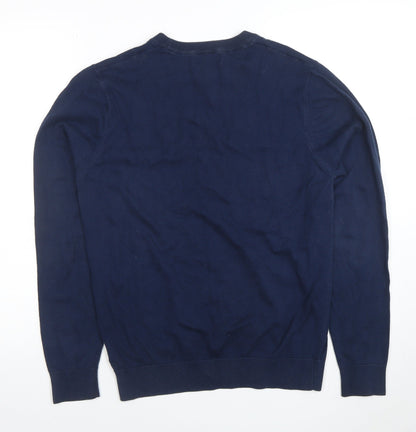 Mens UK Size S NEXT Blue Pullover Jumper