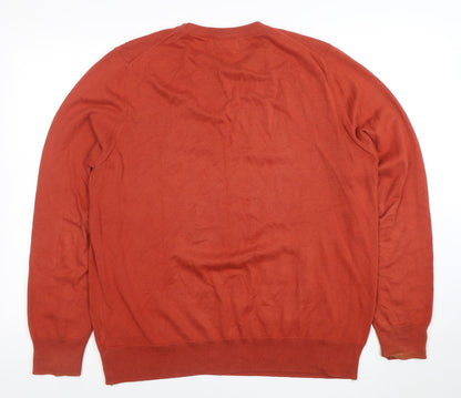 Mens UK Size L Marks and Spencer Brown Pullover Jumper