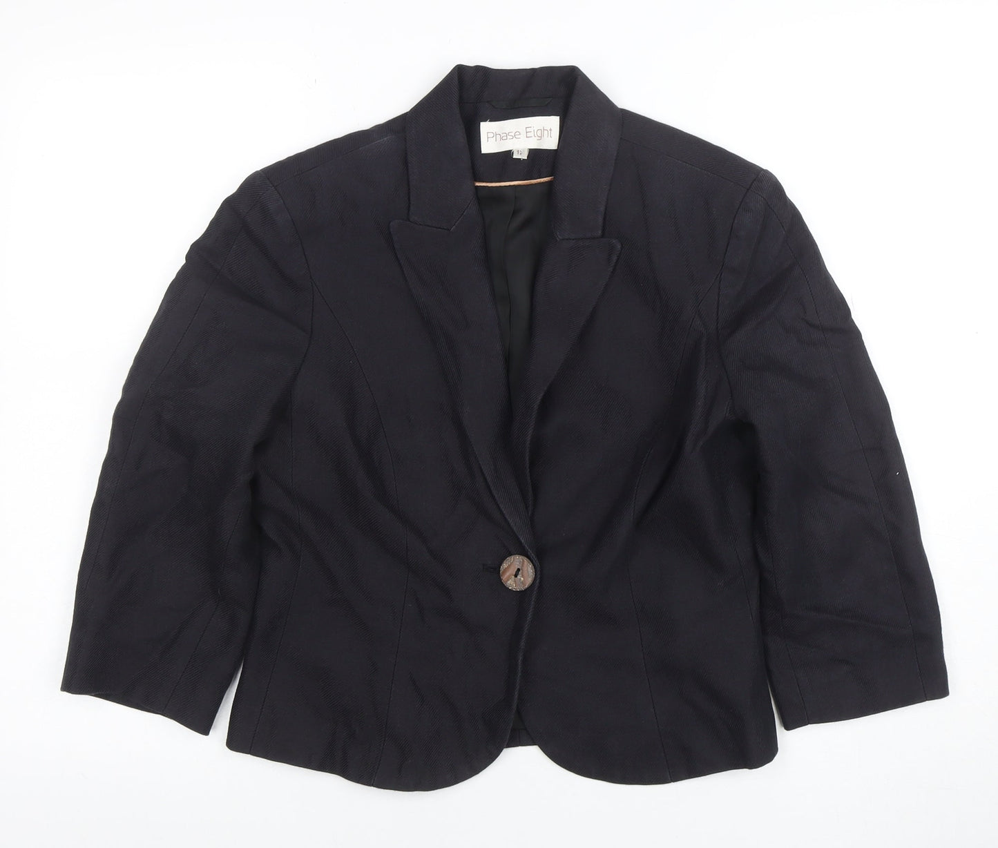 Womens UK Size 12 Phase Eight Regular Black Blazer