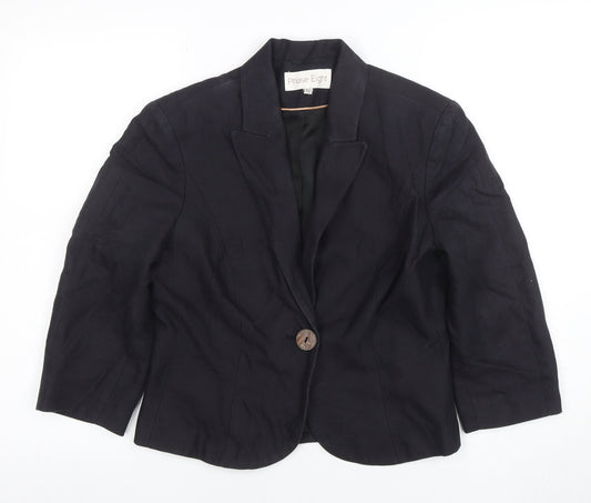 Womens UK Size 12 Phase Eight Regular Black Blazer