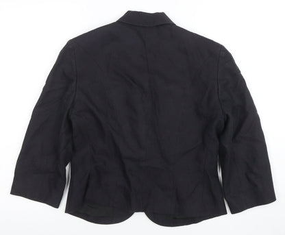 Womens UK Size 12 Phase Eight Regular Black Blazer