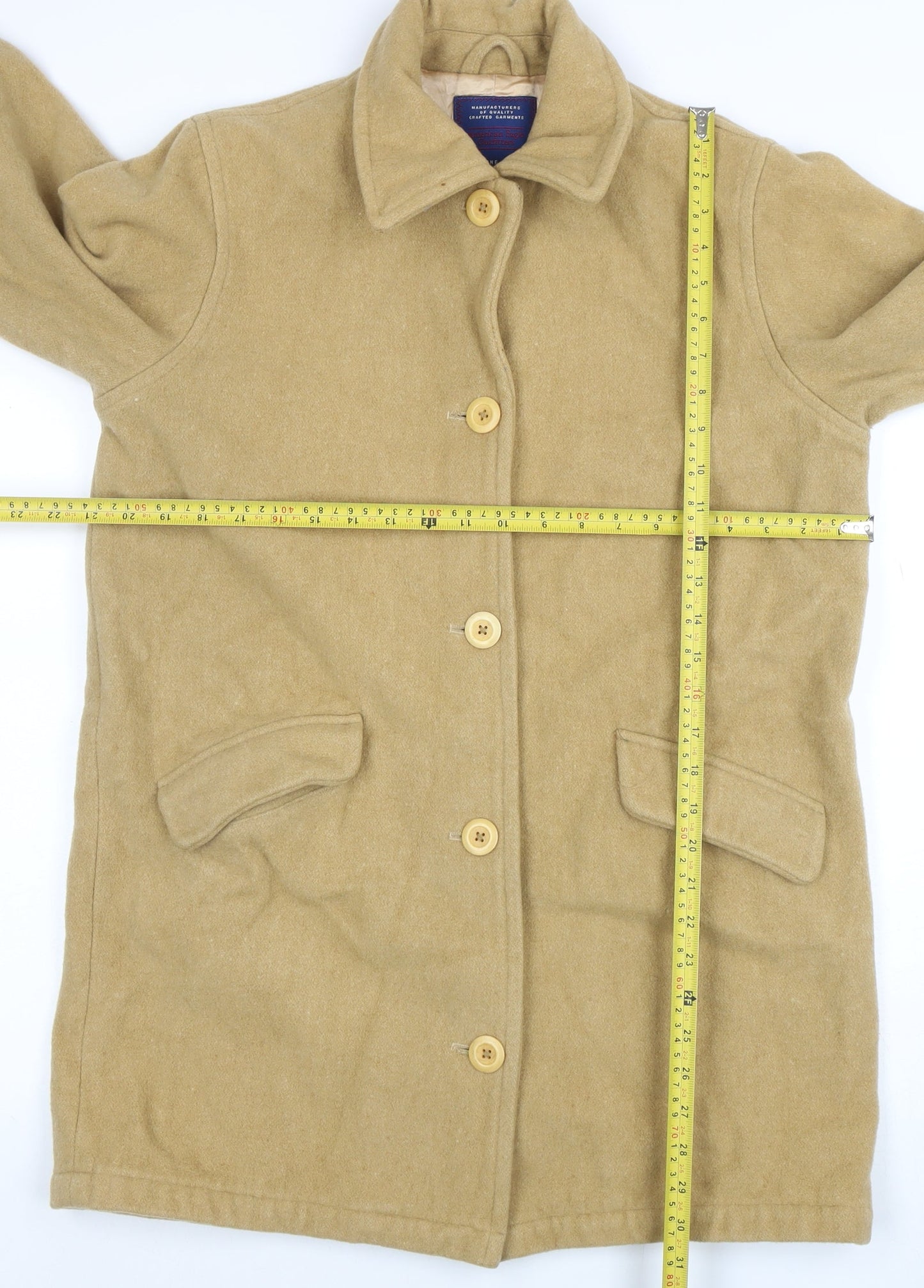 Womens UK Size M American Eagle Outfitters Beige Overcoat