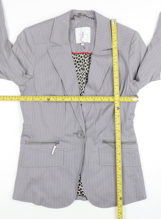 Womens UK Size 10 Jasper Conran Regular Grey Blazer