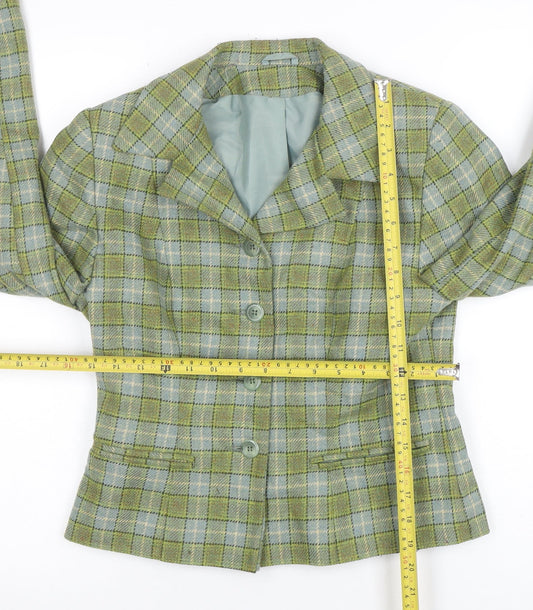 Womens UK Size 10 Dorothy Perkins Regular Green Blazer