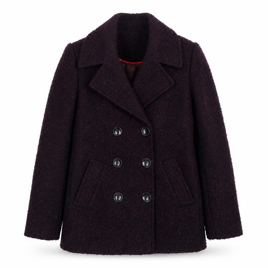 Womens UK Size 8 Principles Purple Pea Coat