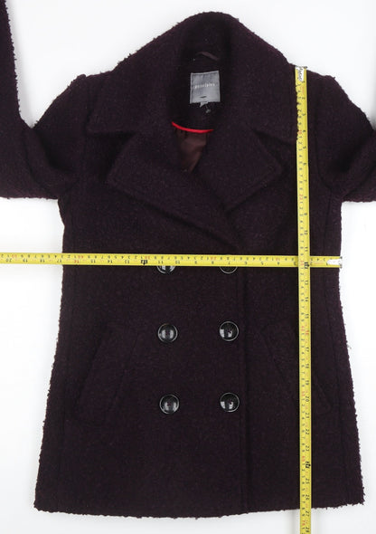 Womens UK Size 8 Principles Purple Pea Coat