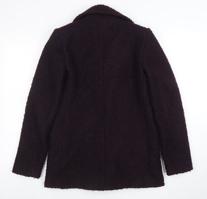 Womens UK Size 8 Principles Purple Pea Coat