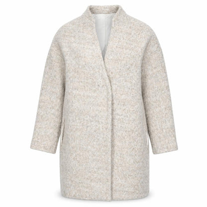 Womens UK Size L Zara Basic Beige Overcoat