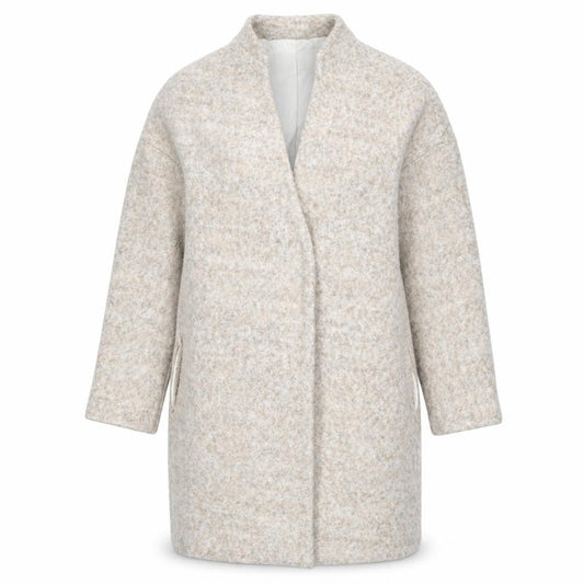 Womens UK Size L Zara Basic Beige Overcoat