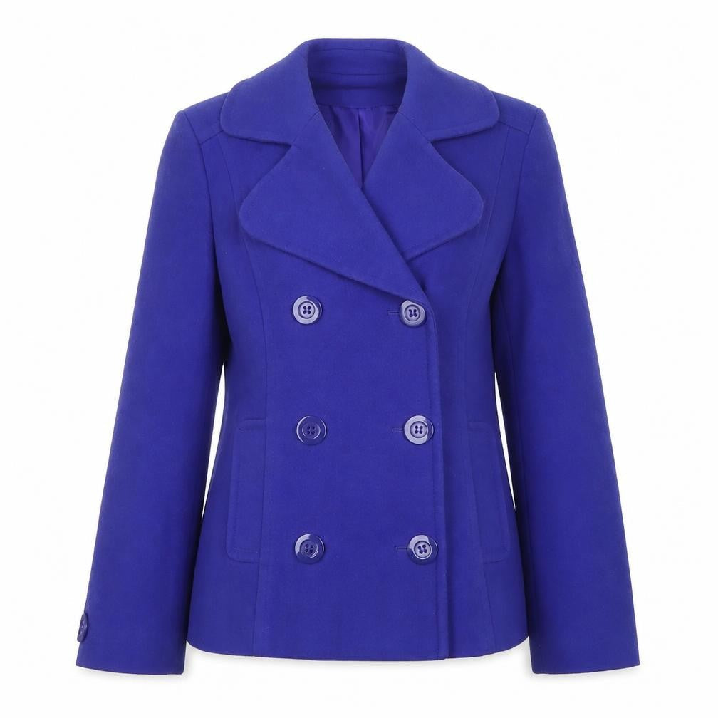 Womens UK Size 14 Autonomy Blue Pea Coat